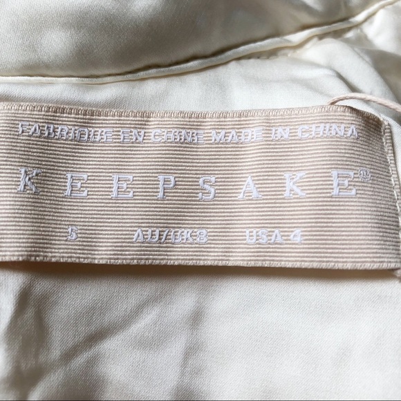 Keepsake the Label Lace Midi Dress Mermaidcore Crochet Handkerchief Hem Size 4 - Picture 6 of 16